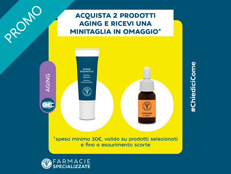 Linea Aging: acquista 2 prodotti e ricevi una minitaglia in omaggio